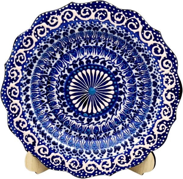 Turkish Decorative Plate Handmade Ceramic Ornament for Home&Office Wall Decor